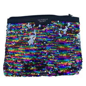 Victoria's Secret Bling Bag, Great Gift Item, Colorful Sequins, Zipper, Clutch